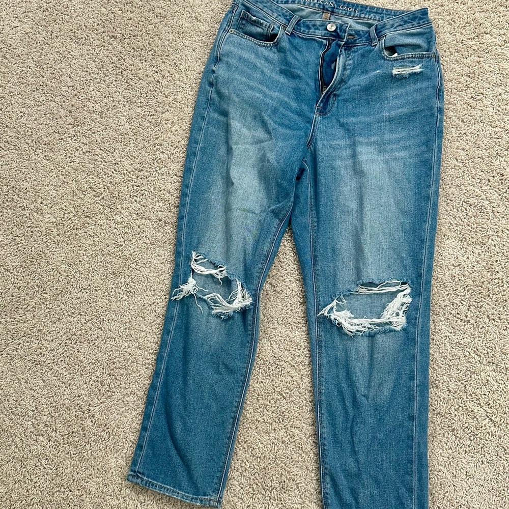 AE High Rise Mom Jeans